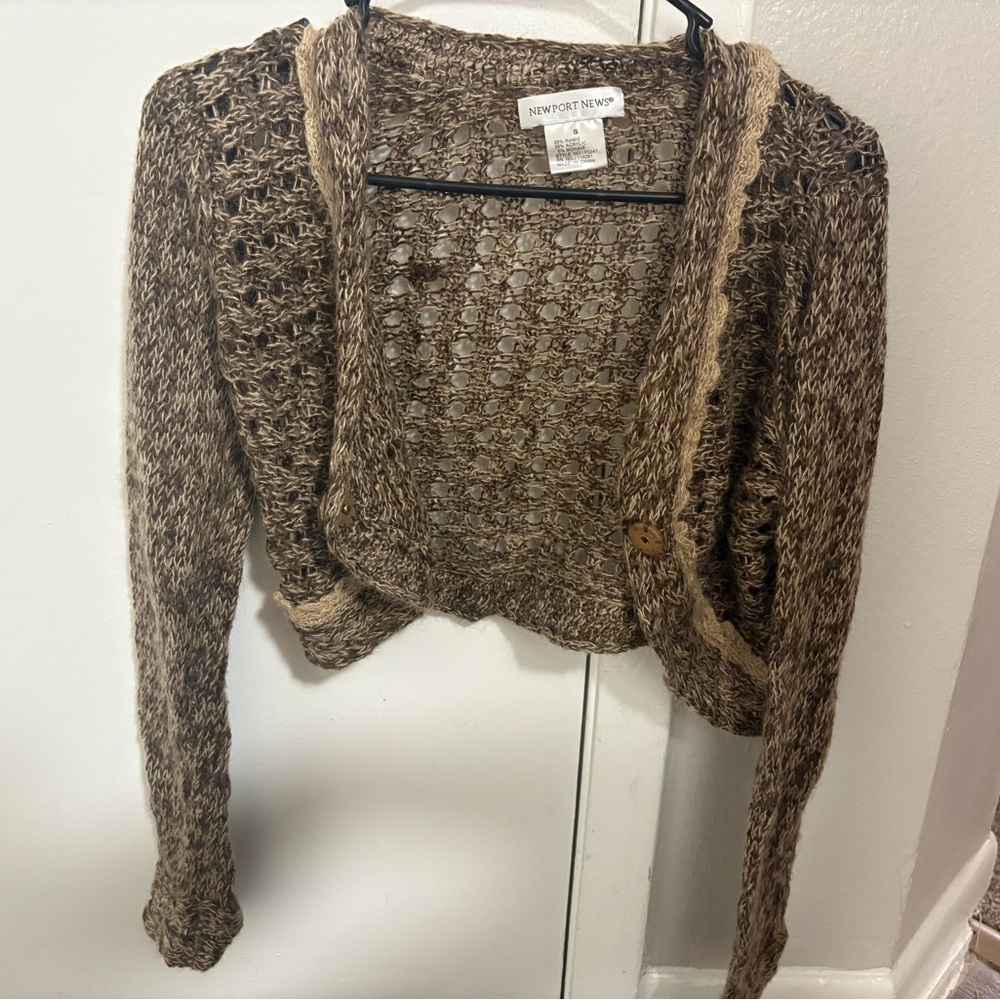 Newport News Women's Tan Knit Shrug